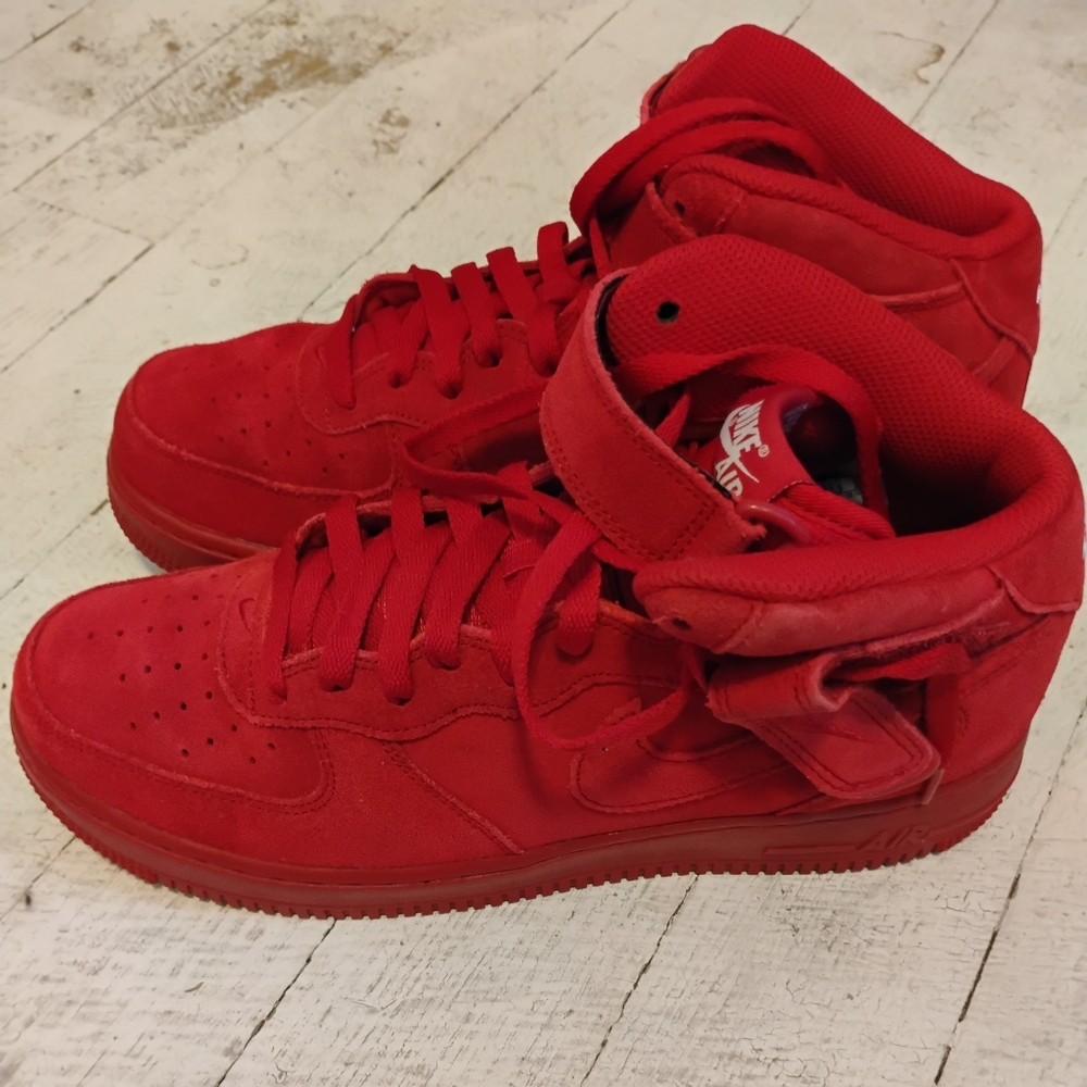 Nike Air Force 1 Mid Gym Red Mens Size 9